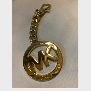 Michael Kors MK Bag Charm Keychain Gold Tone